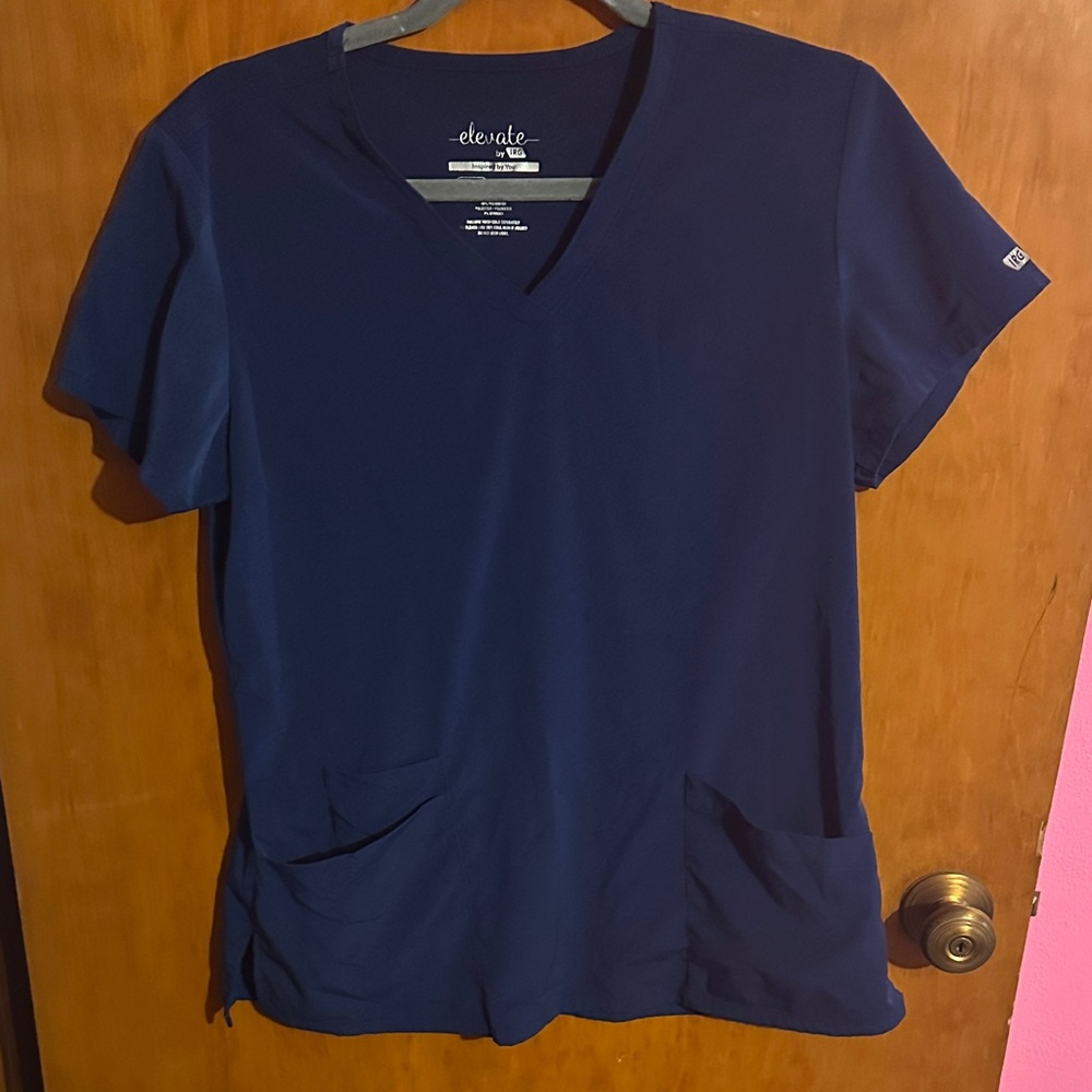 Women's Navy Blue Scrub Set
